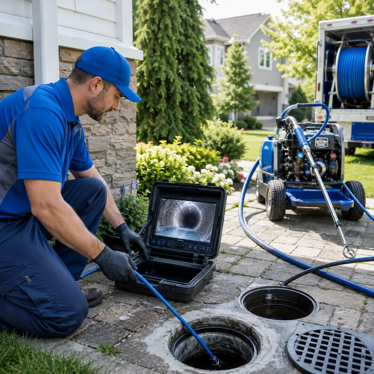 Outdoor drain cleaning professionals serving North Manchester, IN