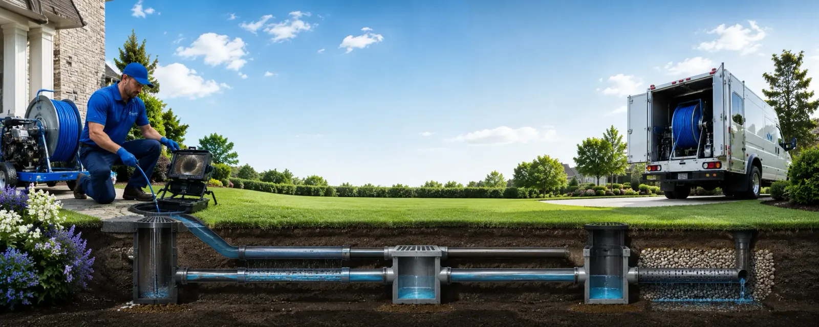 Outdoor drain cleaning information for North Manchester, IN